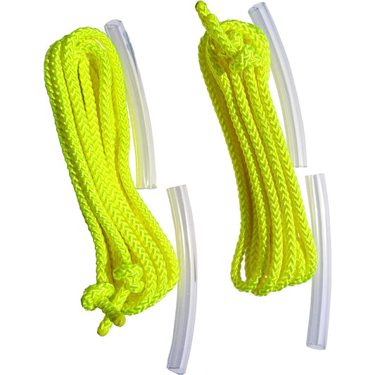 Kokusai Street Jump Rope Performance Double Dutch Singles Rope Fluorescent Yellow Set of 2 J8415