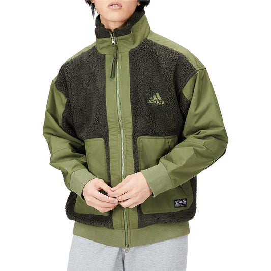 Adidas Jersey Top PRSVE Badge of Sports Sherpa Jacket UW071 Men's