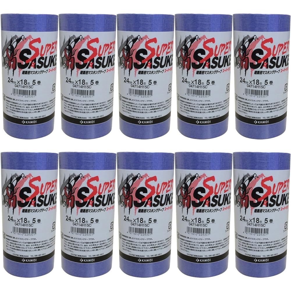 Kamoi SUPER SASUKE for construction 24mmX18M 50 rolls