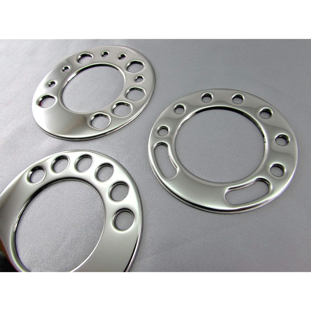 BRIGHTZ Town Ace Van 402 403 412 413 Super Mirror Stainless Plated Air Conditioner Switch Ring 3PC [INT-ETC-389] S402M S403M S412M S413M S402 S403 S412 S413 Town Ace Van 43666