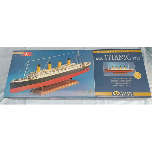 AMATI wooden model assembly kit scale 1:250 "R.M.S. Titanic 1912"