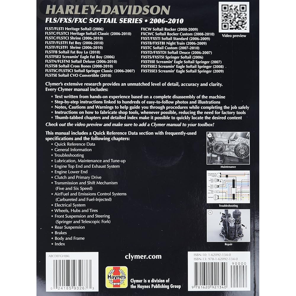 Climmer Harley David Son Softail FLS/FXS/FXC model (2006 - 2009)
