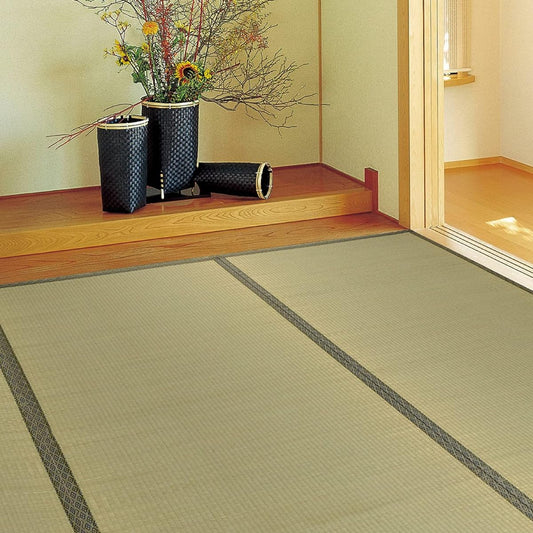 Hagiwara Igusa Overlay Edoma 6 tatami mat "Yanagawa" Affordable Overlay Double-woven Weave Anti-mold Lightweight Scratch Prevention Sun Protection