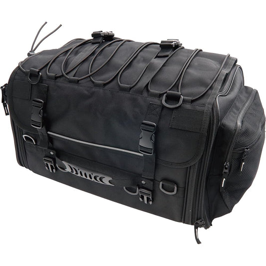 Liberator Plus Motorcycle Seat Bag Touring Bag Rear Box Top Case Pannier Case [Capacity variable from 53L to 70L] (L)