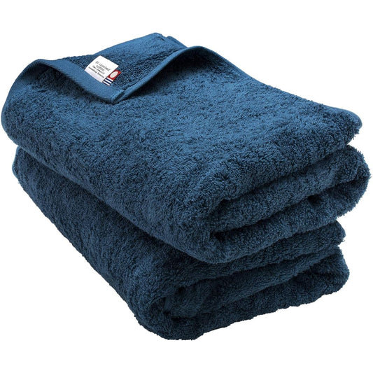 Bloom Imabari Towel Leon Bath Towel Set of 2 Sun Jokin Cotton (Sea Blue) leon_bt2_sb
