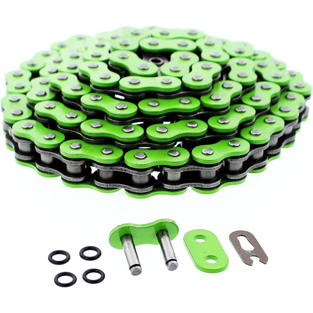 04-06 Kawasaki KFX400 KFX 400 Race Driving Green O-Ring Chain ATV 4 wheels 96L