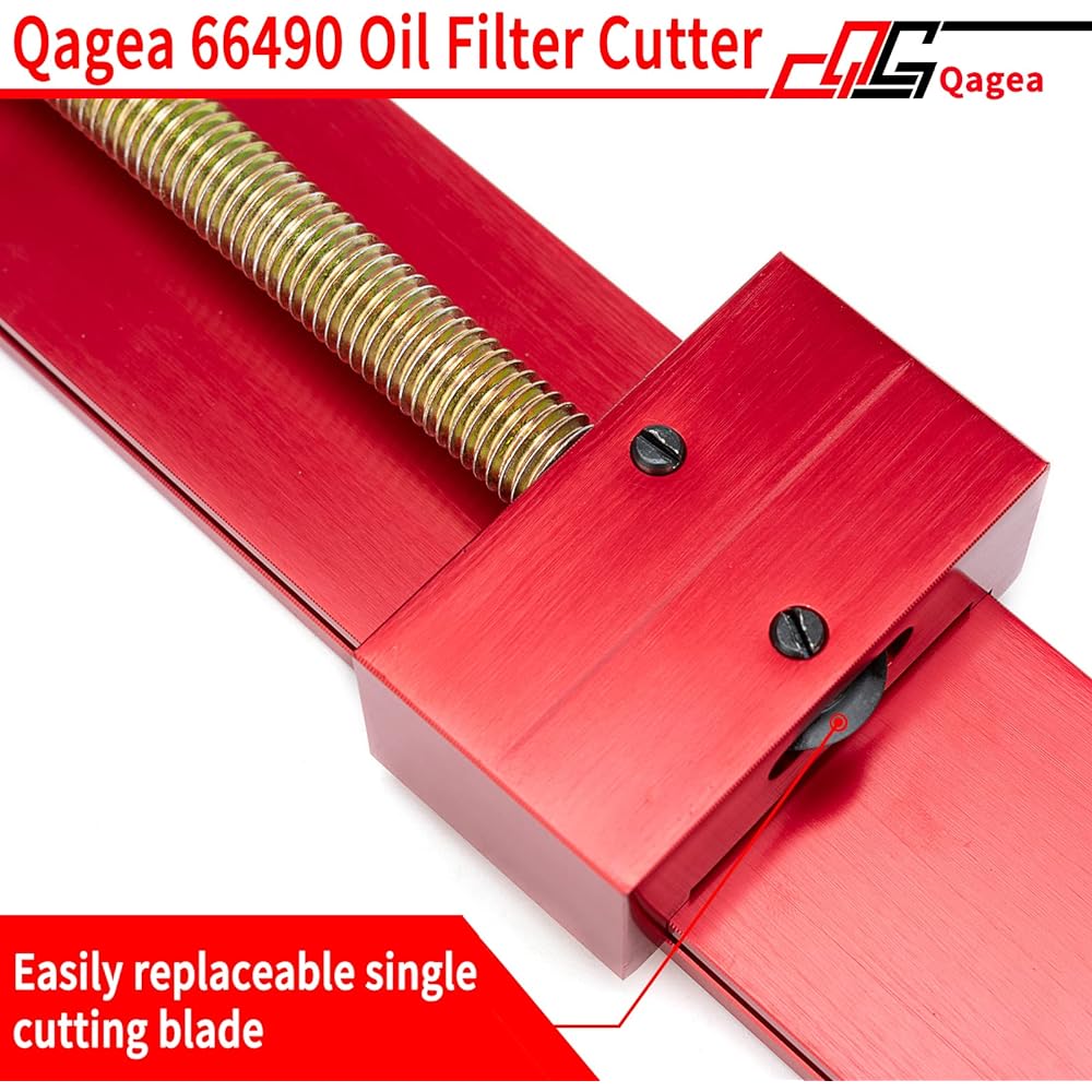 QAGEA 66490 Oil Filter Cutter Oil Filter Cut Tool Filter Cut range 1-3/4 inch ~ 5-3/4 inch