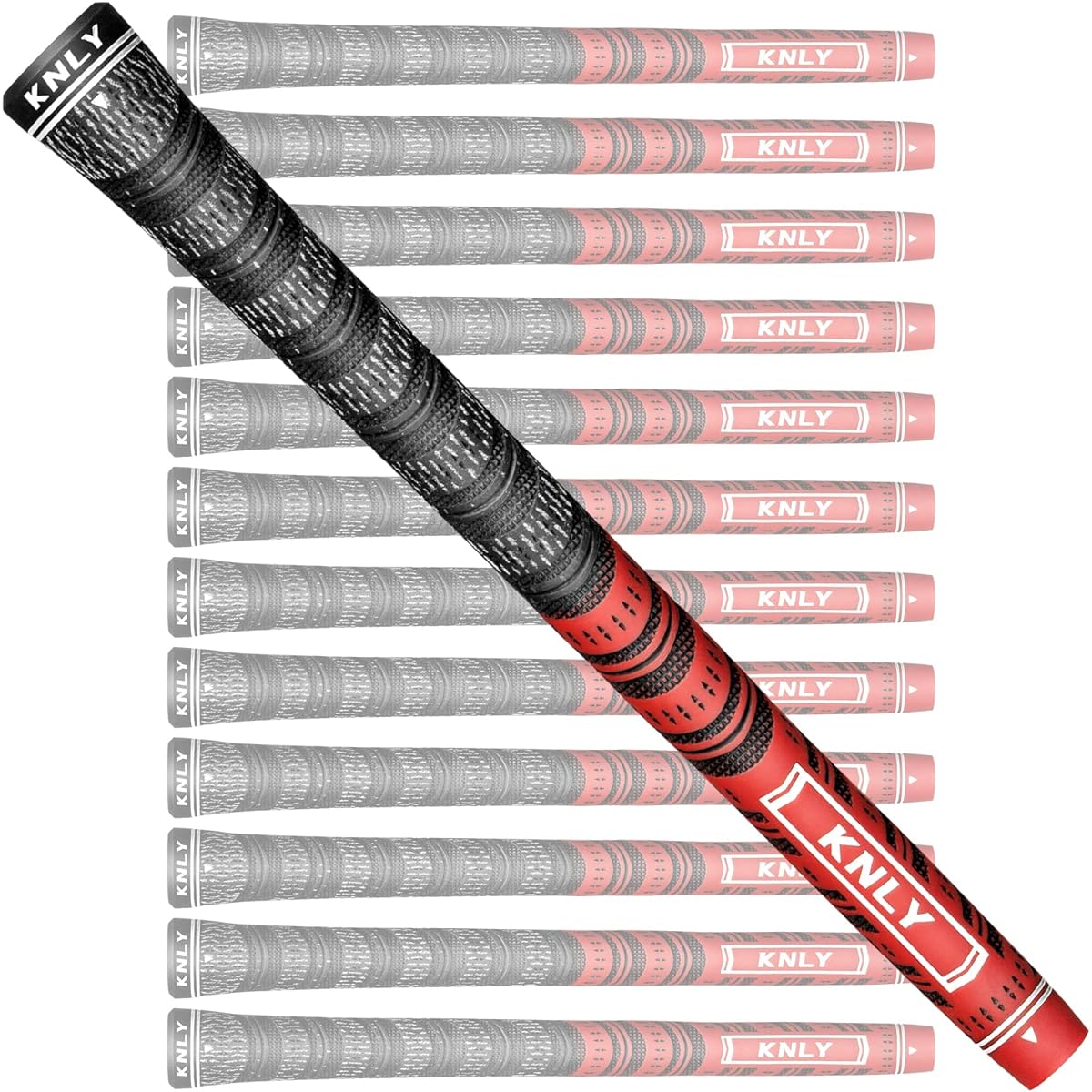 KNLY Mate Golf Clips 13 Set is a multi-weather standard/medium mixed golf club grip with 5 colors to choose from
