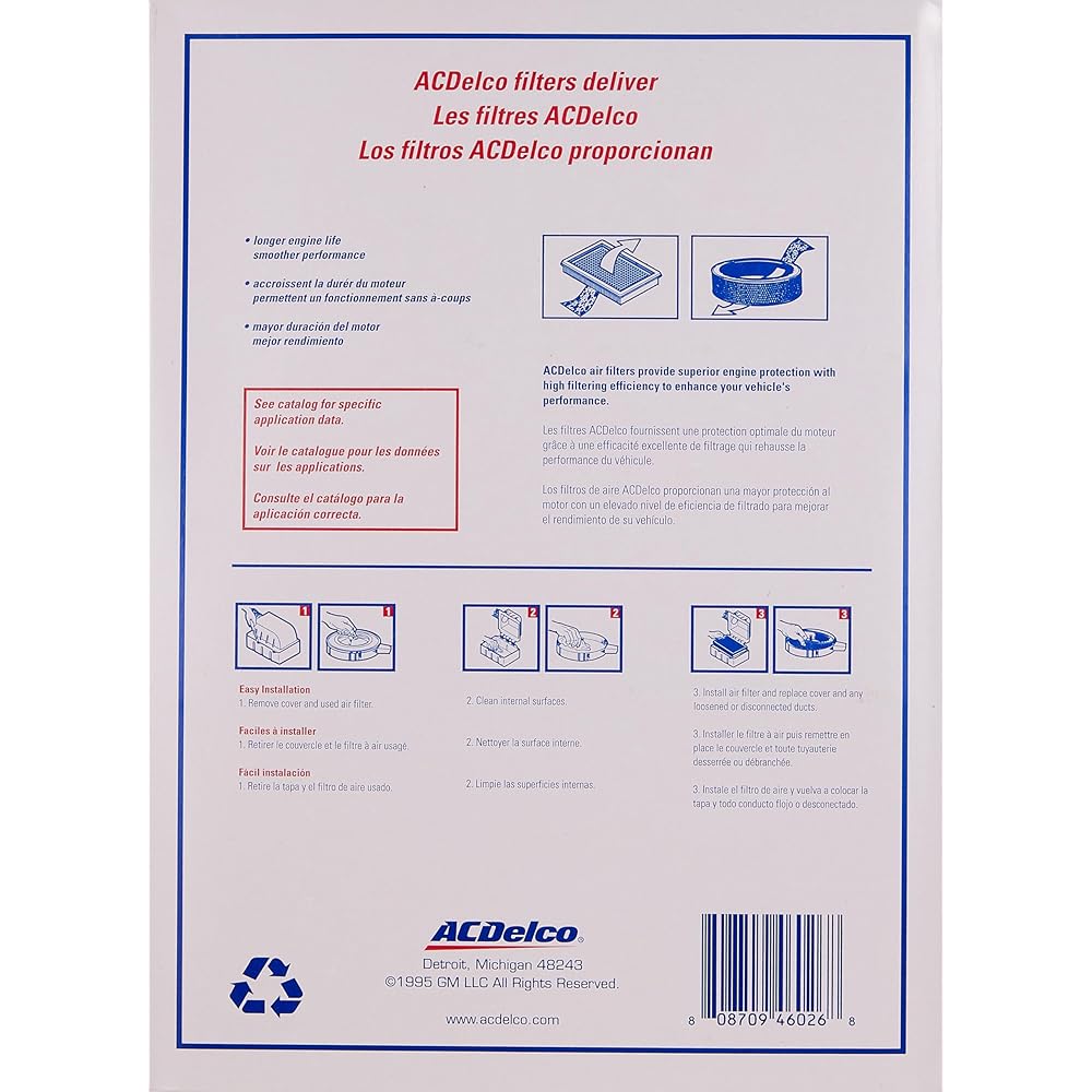 ACDelco A3212C Professional Air Filter