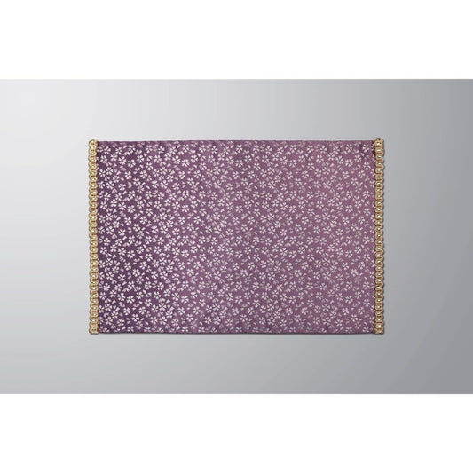 Sutra Desk Hanging, Weather Pattern, Sutra Desk Mat with Border, Flame Retardant, Fire Retardant, Buddhist Altar Rug, Kyoto Buddhist Altar Isemura, Other dimensions and colors available (light purple, size 25)