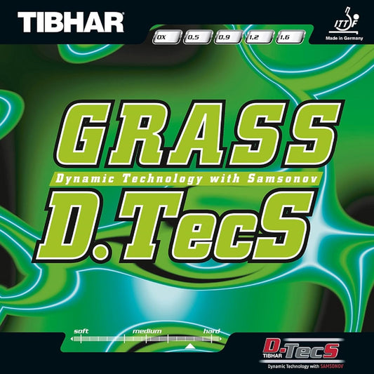 TIBHAR Table Tennis Rubber Glass Detex High Tension Grain Height BT018634 Red 1.6