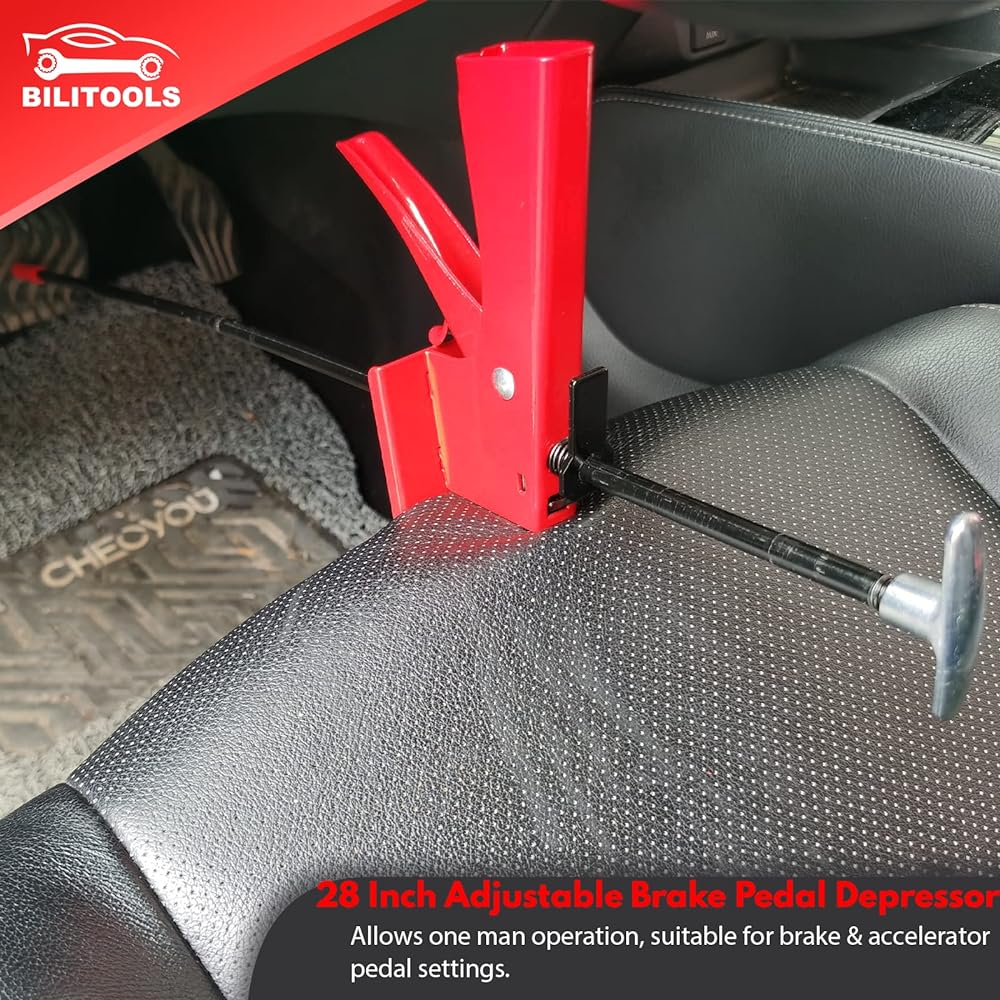 BILITOOLS 28 -inch brake pedal depressers tool Adjustable depressor car brake/accelerator/clutch pedal