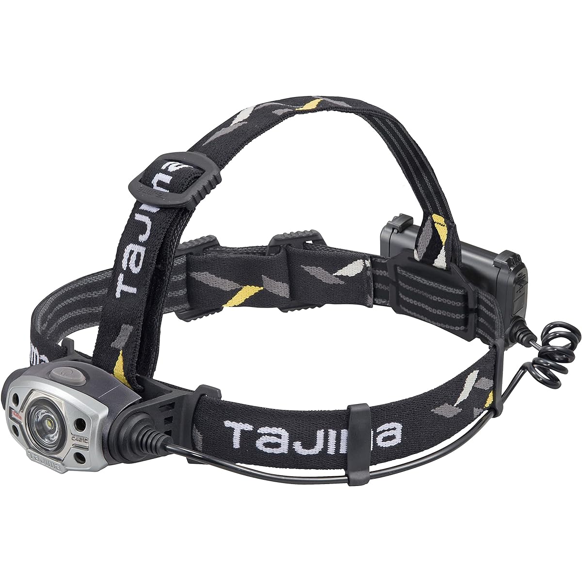 TJM Design Tajima LED headlight C421D set LE-C421D-SP with dedicated rechargeable battery black silver