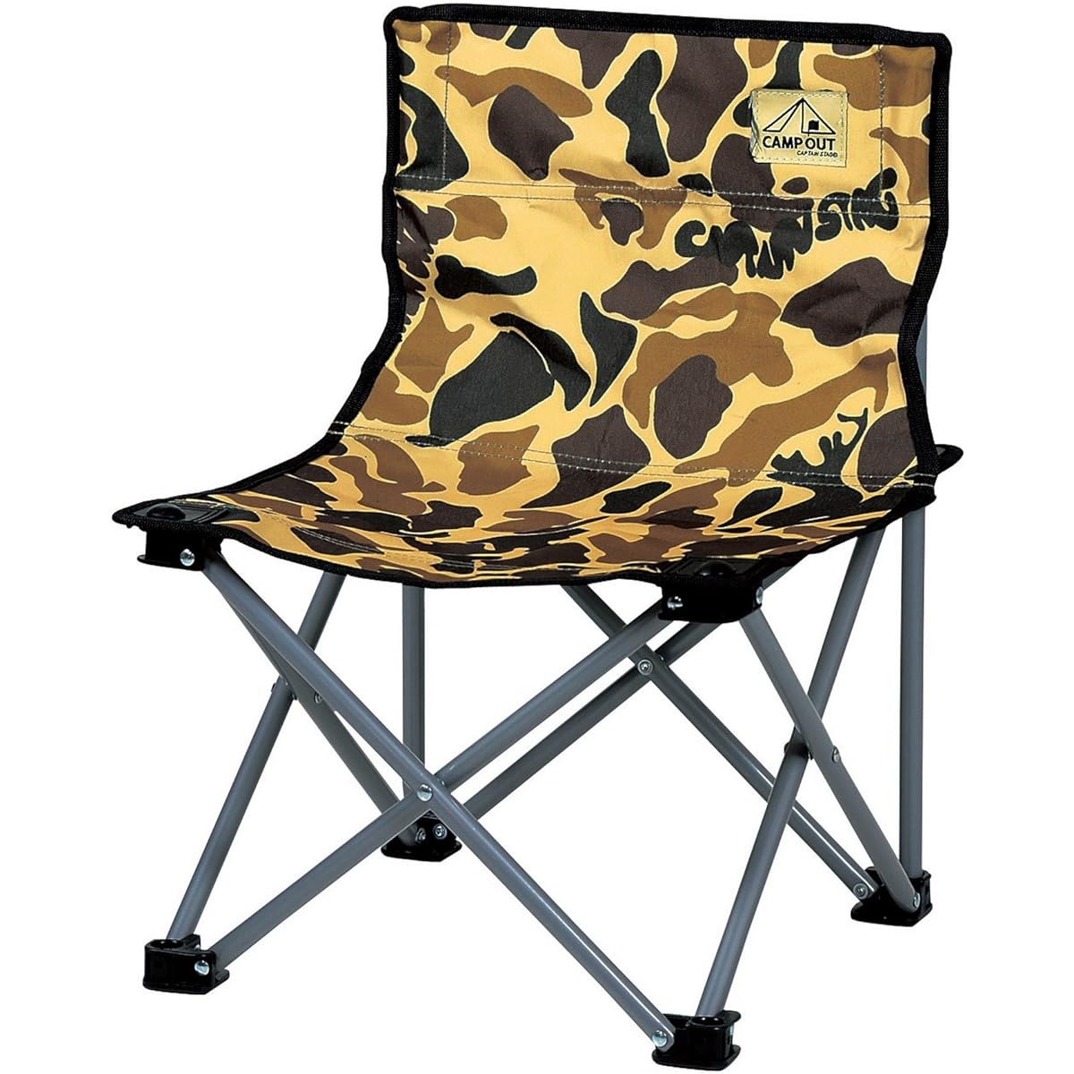 Captain Stag Camping Equipment Chair Camp Out Compact Chair Camouflage UC-1627