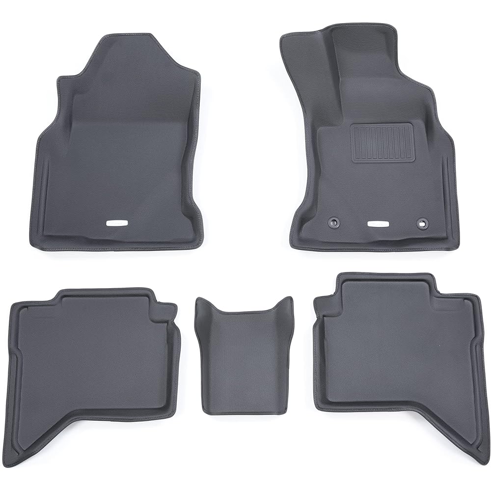 Clazzio Floor Mat 3D Type Set for 1 Hilux GUN125 H29/9~ NEW Rubber Type Black ET-1200 [5EETB1200K]