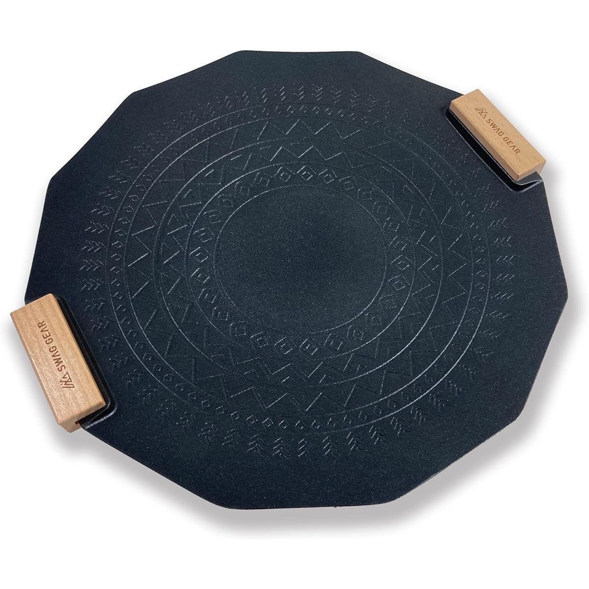 SWAG GEAR Multi Griddle Pan Grill Camping Muifan Stone Coating No Burnt IH Compatible Storage Bag Included