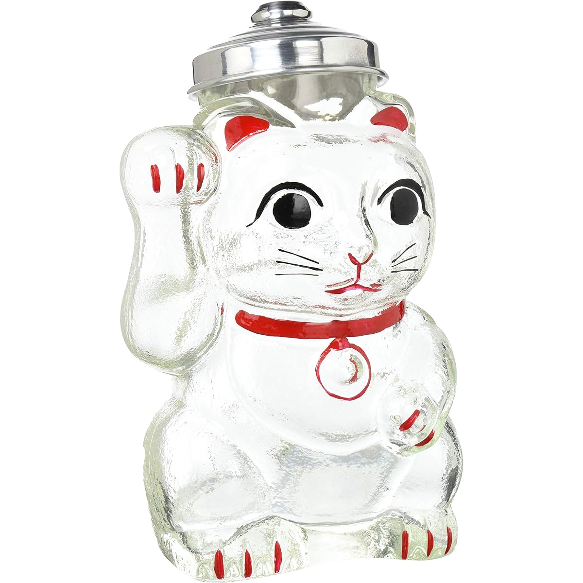 Hirota Glass Lucky Cat Candy Bin SM-2