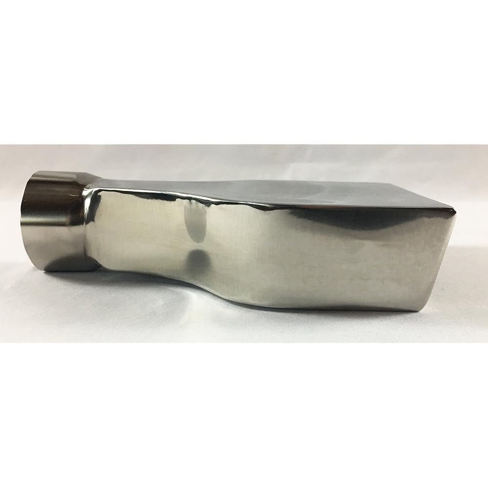 Exhaust tip 7.75 x 2.25 inch outlet 8 inch long 2.5 inch inch inch inch inch inch inch rander rectangular stainless steel stainless steel