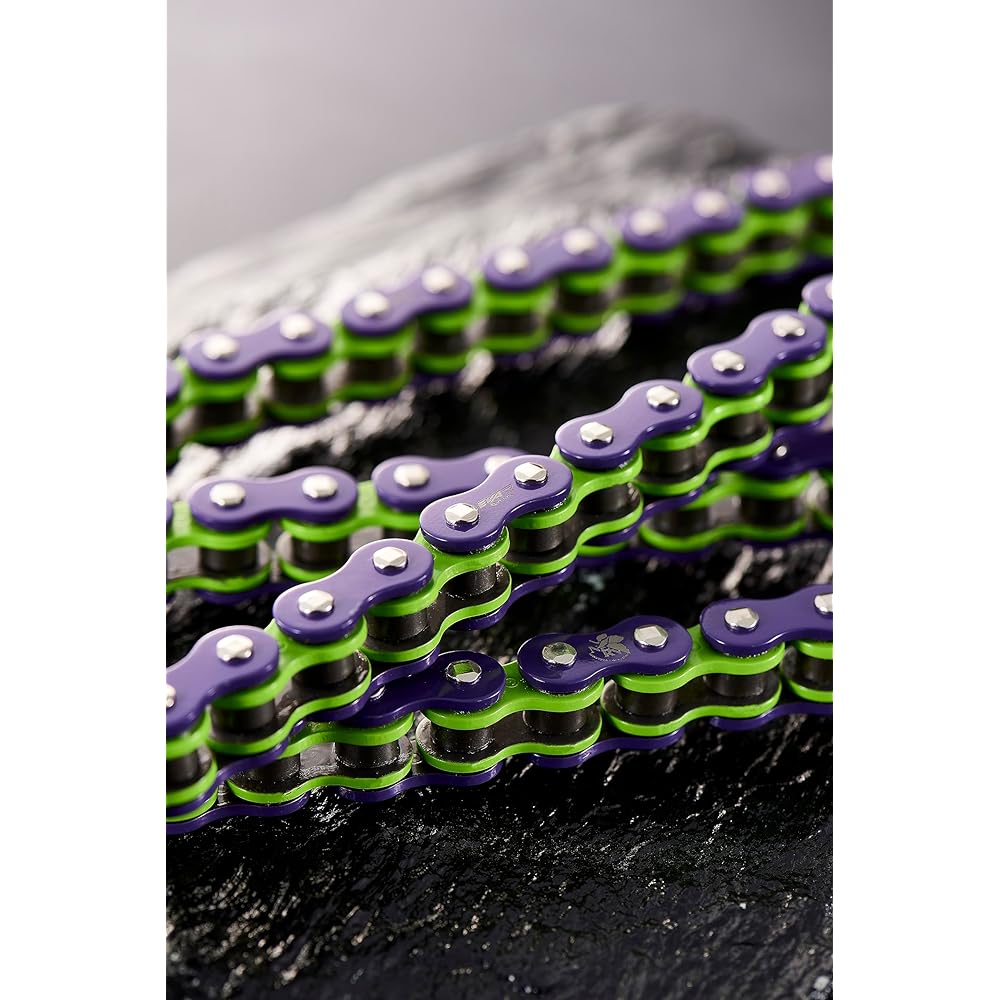 D.I.D (Daido Kogyo) Motorcycle Chain Caulk Joint Included 520EVA-01-120ZB Vi&Gr (Violet & Green) X-Ring