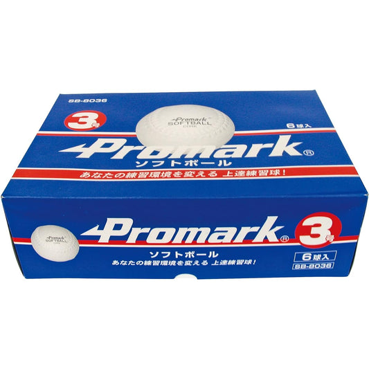 SAKURAI Promark Baseball Softball Practice Ball No. 3 Ball 6 Pieces SB-8036