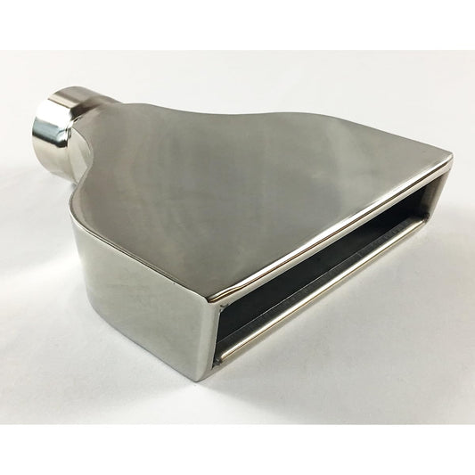 Exhaust tip 7.75 x 2.25 inch outlet 8 inch long 2.5 inch inch inch inch inch inch inch rander rectangular stainless steel stainless steel