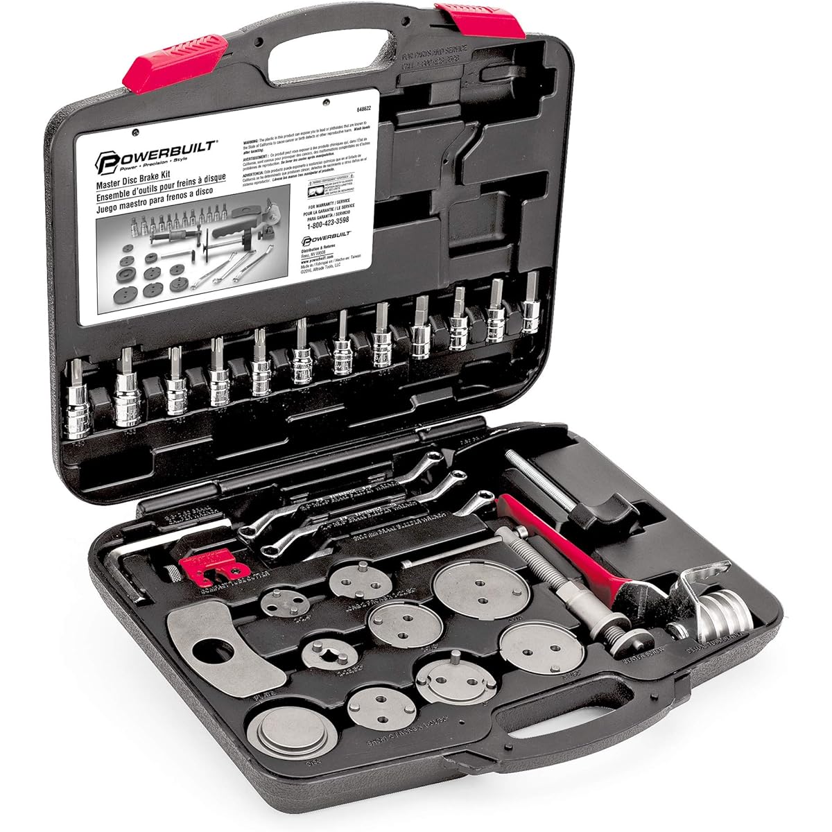 Alltrade 648622 Kit 48 Master Disk Brake Tool Set