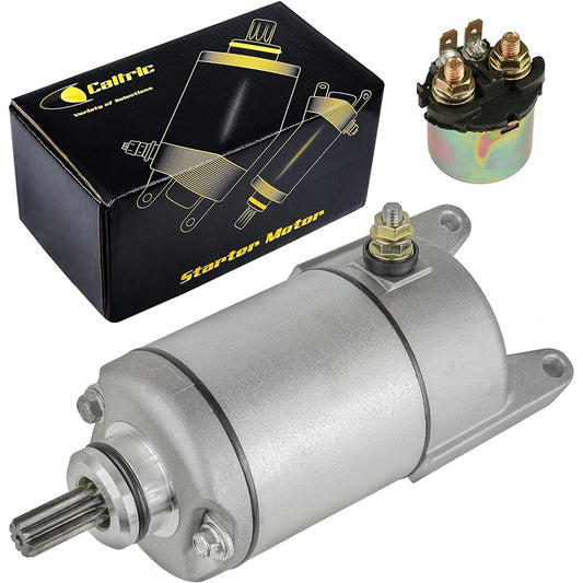 Compatible with Caltric Starter and Relay Solenoid Kawasaki Prairie 400 2X4 4X4 KVF400 1997-2002