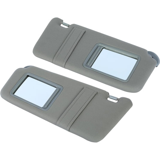 KUAFU Sun Visor Set 2007 2008 2009 2010 2011 2011 Toyota Camry Sunroof No Gray Replacement (74320-06780-B0, 74320-33B81-B0, 74310-06750-B0) Ride seat and passenger seat side