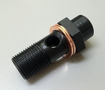 Oil temperature gauge adapter for RE Amemiya 13B 1/8-PT size single FC3S FD3S RX-8