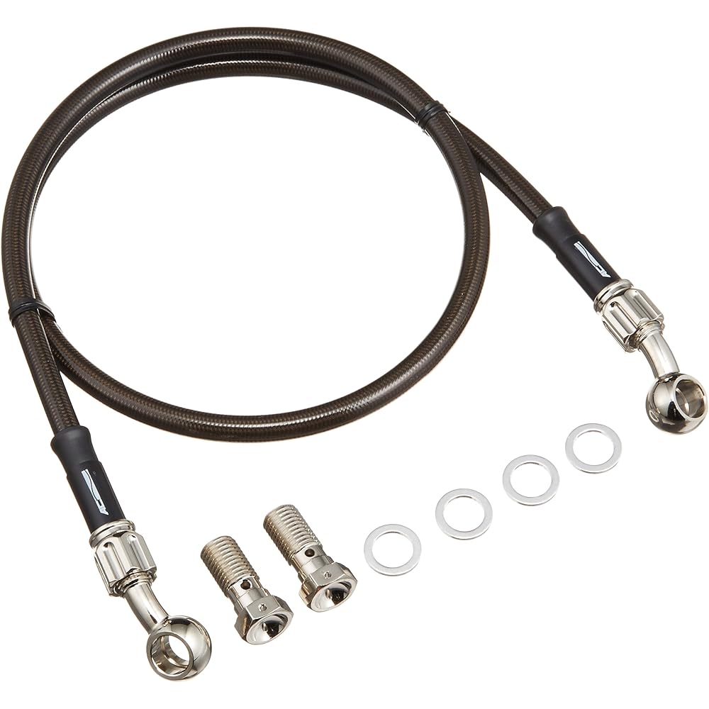 AC Performance Line (AC-PERFORMANCELINE) Brake Hose/Smoked [Socket Plated] [FTR223('03-) Solid Color/Handle Width 830mm]