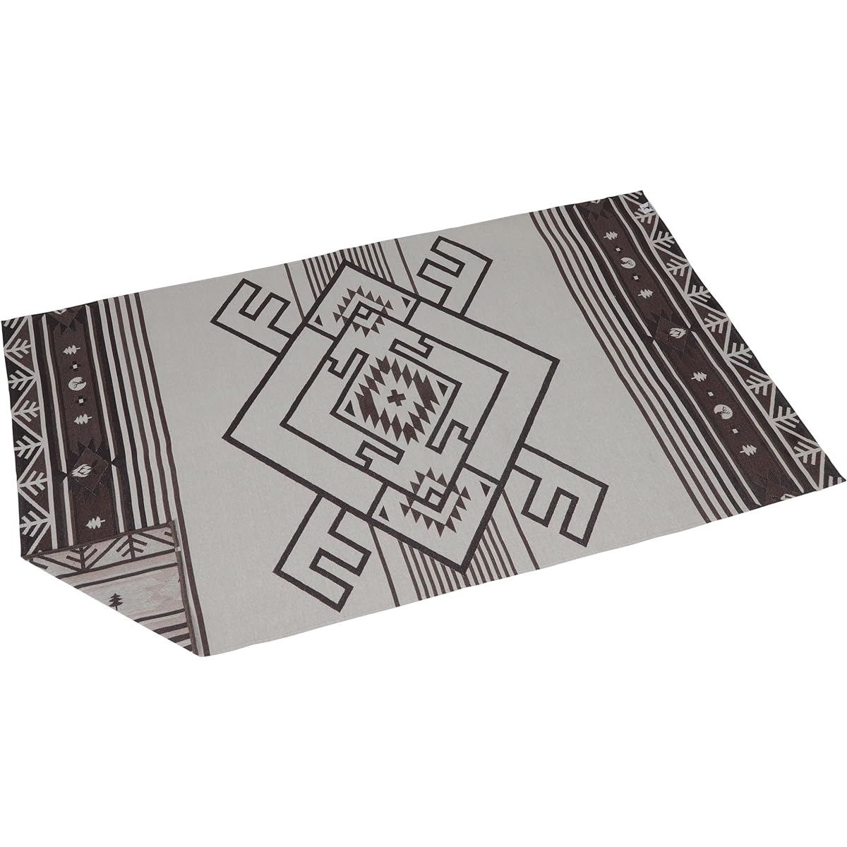 CAPTAIN STAG Rug Leisure Sheet Mat Indian Signature Rug [Gappe Brown/Persian Red/Brown] Storage Bag Included UP-2715/UP-2716/UP-2717