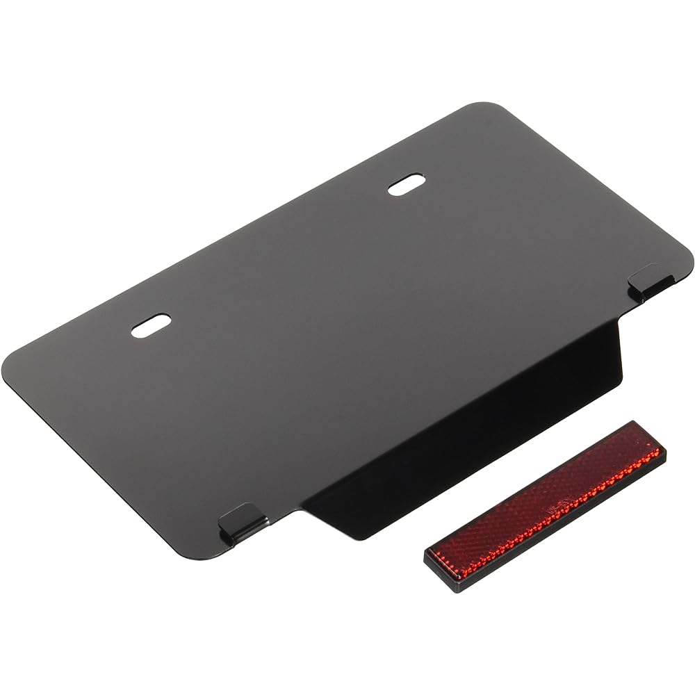 HURRICANE License Plate Base & Reflector W97 Black HA5793