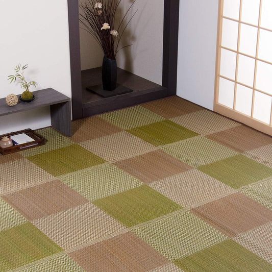 Ikehiko Corporation Ikehiko Igusa Rug Carpet Flower Mat Pia Apartment 6 tatami Brown Approx. 255 x 340cm #4323826