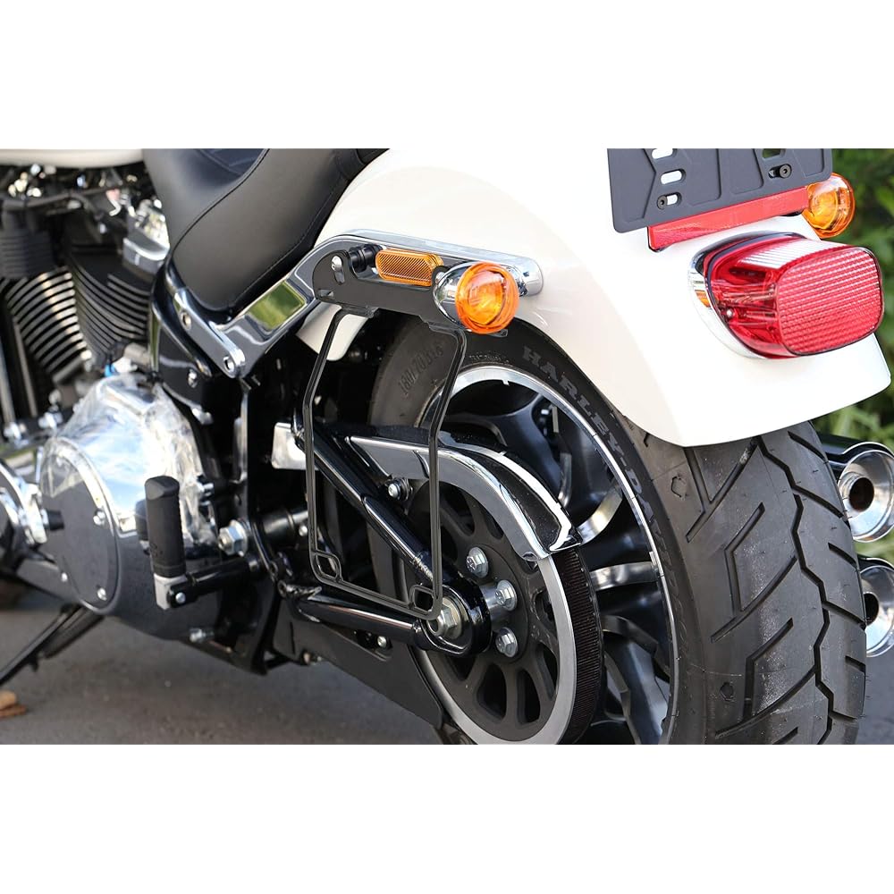 Kijima Motorcycle Bike Parts Saddle Bag Guard DHW Compatible Black Left Side FXLR/S HD-07908