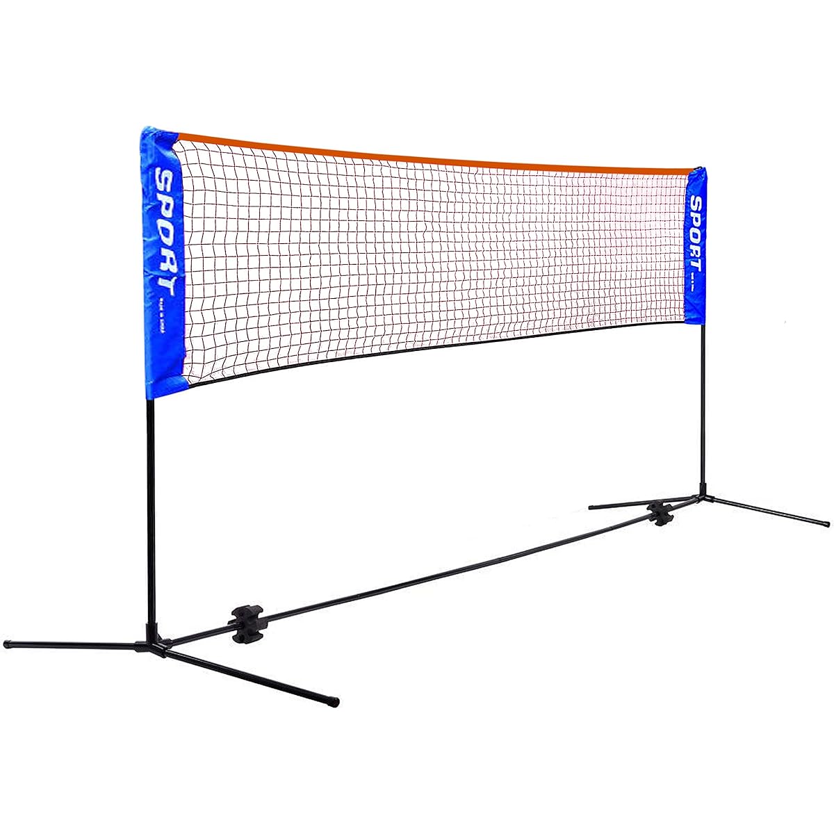 Rxakudedo Badminton Net, Tennis Net, Lightweight Portable Net for Badminton Practice, Foldable, Easy to Assemble, Width 310cm, Height (86~150)cm Adjustable, Can Be Used by Children, Comes with a Storage Bag, Indoors, Outdoors, Portable, Anywhere