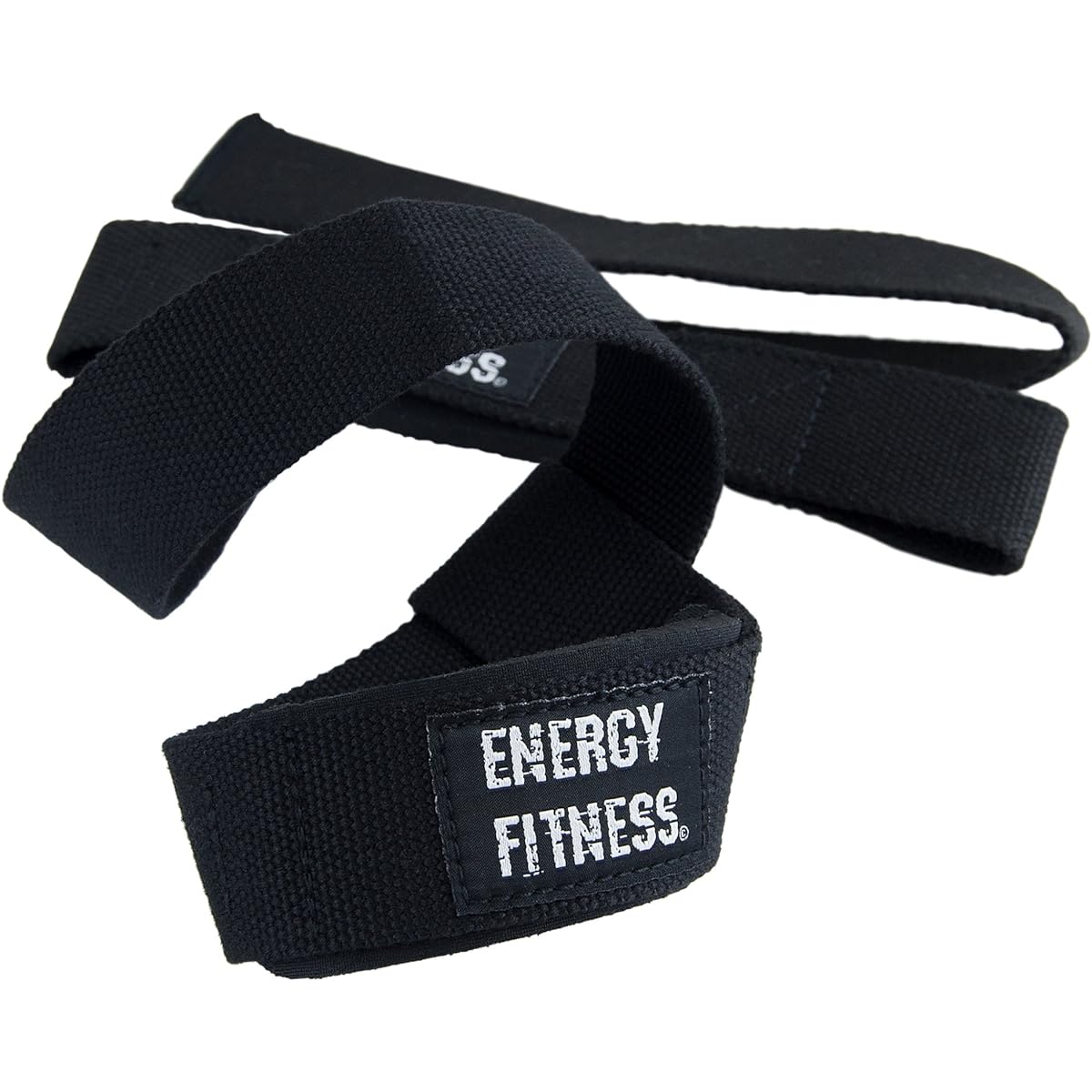 [EN-FIT] Weight Training Supporter Durable and Easy to Use Wrist Wrap Wrist Strap Free Size Set of 2 Lifting Strap Training Beginner Muscle Training Black (Black)