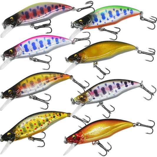 [PB Lure] Mountain Stream Minnow 51FS 51mm 4.5g Mountain Stream Trout Black Bass (Set of 8 colors)