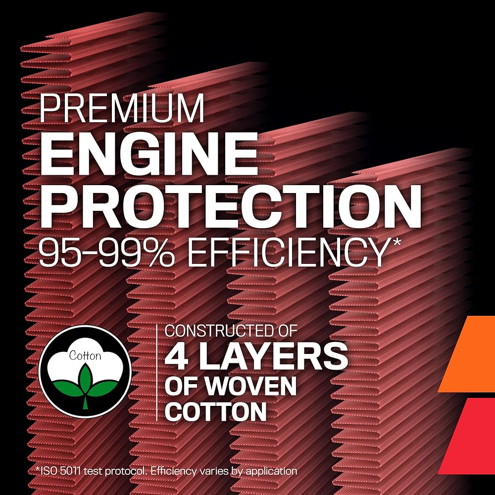 K & N Engine Air Filter Power & Acceleration Washable Premium Replacing Car Elevil 2011-2018 AUDI (A6 A6 Quattro A7 A7 Quattro) E-2987