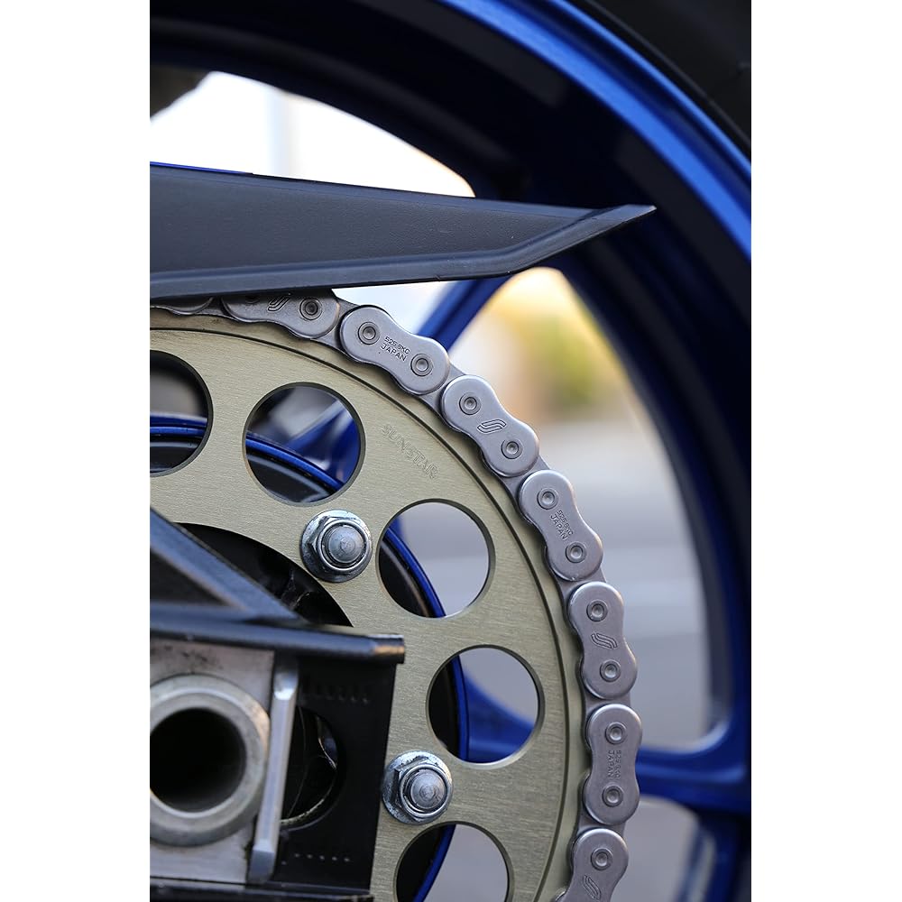 SUNSTAR Motorcycle Chain 525 Size 112 Links Standard Color 112L SS525SKC-112NT