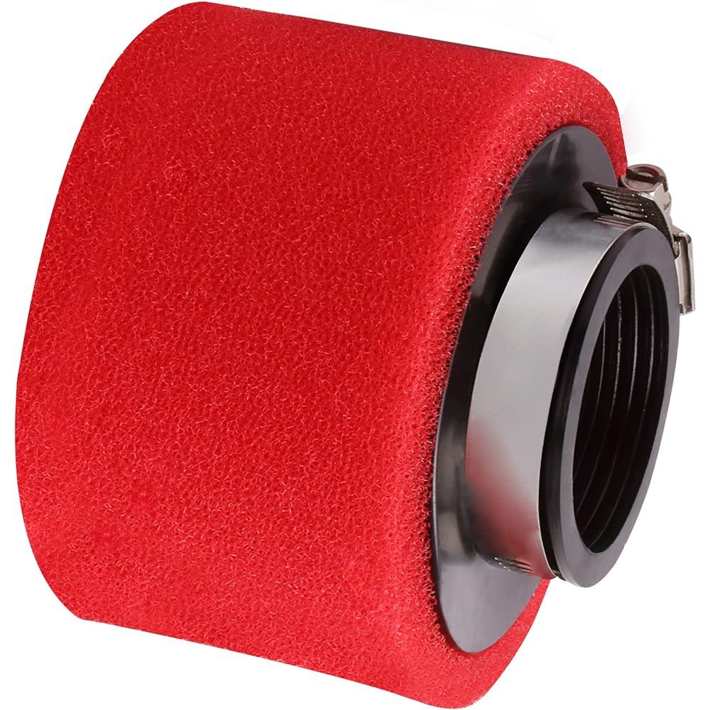 GOOFIT 48mm Air Filter Racing GY6 50CC Motorcycle Scooter Bike Dart Pit ATV Red