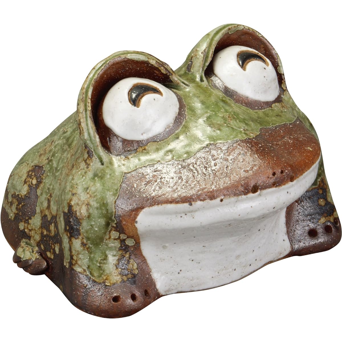 Shigaraki ware figurine straw frog (small) width 19 x depth 21 x height 13 cm 552-05