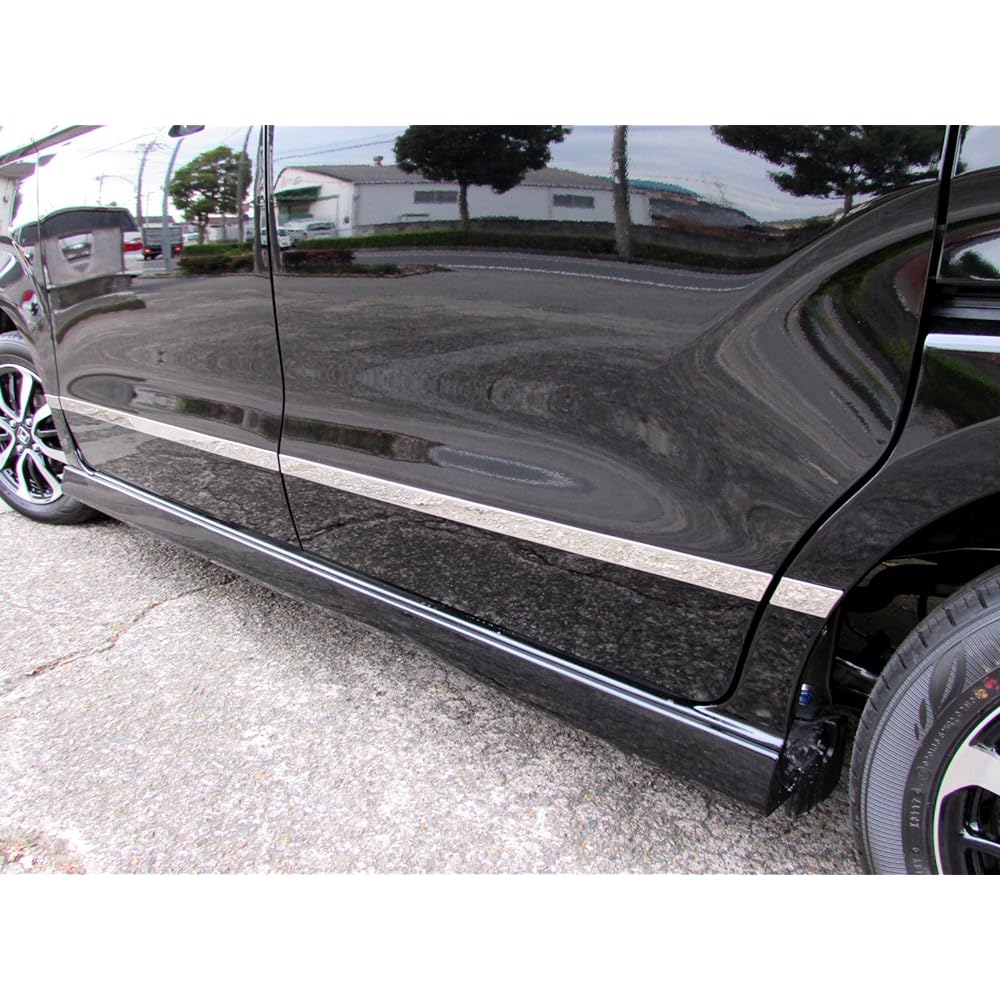 BRIGHTZ N BOX Custom JF3 JF4 Super mirror stainless steel plated side door molding 8PC [SID-MOL-086] JF JF 3 4 N-BOX Custom NBOX N-BOX N-BOX N-BOX NBOX CUSTOM BOX CUSTOM N-BOX CUSTOM N-BOX CUSTOM N-BOX CUSTOM 25280
