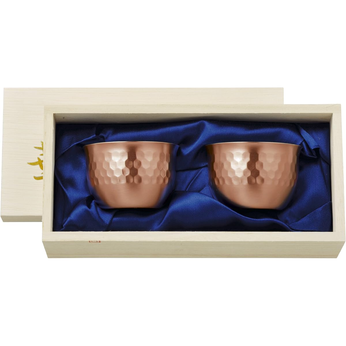 Tanabe Metal Fittings EUL Hanaguinomi 90ml Hammered Copper Mirror Paulownia Box Set of 2 2815
