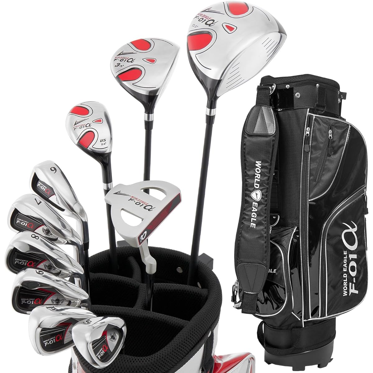 WORLD EAGLE F-01α Men's Golf Full Club Set [Right] Flex R WE-J-F-01-MRH-R