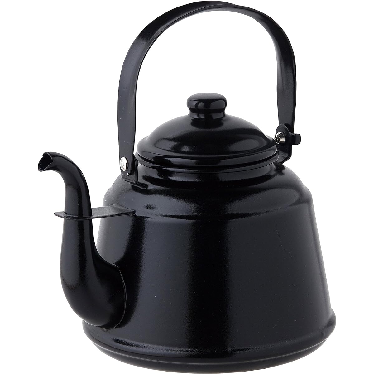 Fireside Retro Enamel Kettle Black 41302