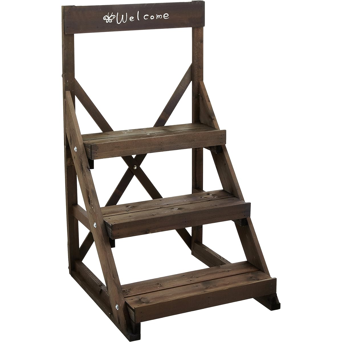 Welcome Slim Rack 3 Tier 450 Type Brown Made in Japan