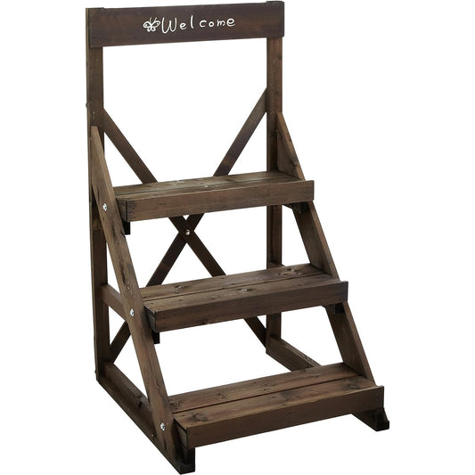 Welcome Slim Rack 3 Tier 450 Type Brown Made in Japan