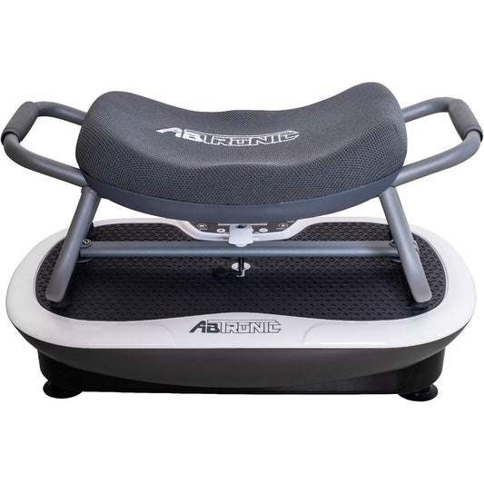 [Abtronic Rock'n Fit] Exercise Chair Vibration Machine 1,100 vibrations per minute Muscle and core training (Stylish White)