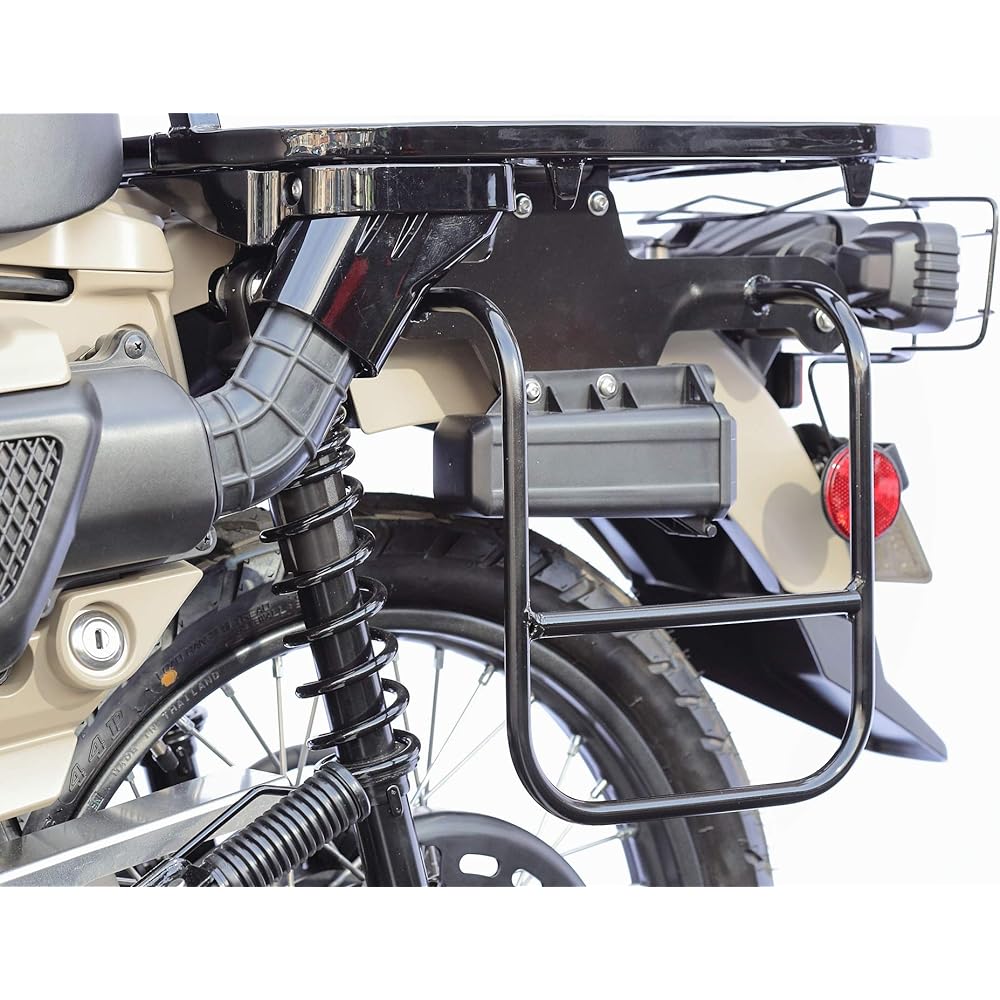 Kijima Motorcycle Side Bag Support CT125 Hunter Cub (JA55/JA65) Entrapment Prevention Stay Steel Black Finish For Left 210-4764