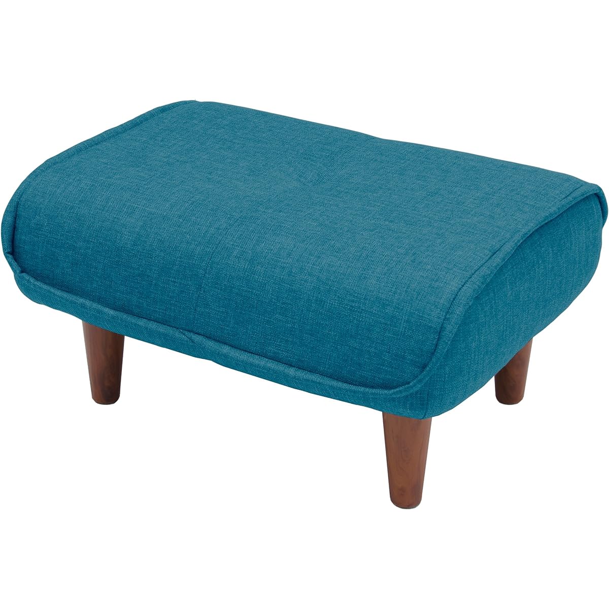 Seltan Made in Japan Ottoman Stool Leg Rest Waraku no Kiwami 1 Seater Pocket Coil Task Blue High Resilience A281p-585BL